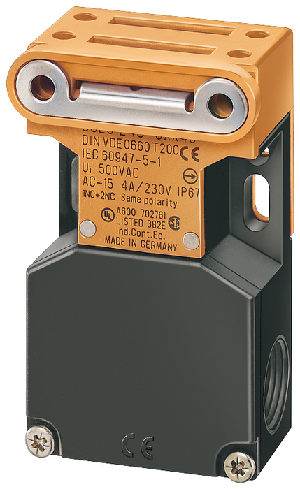 3SE2243-0XX40 - INTERLOCK SW, TOP & SIDE ENTRY, 1NO + 2NC