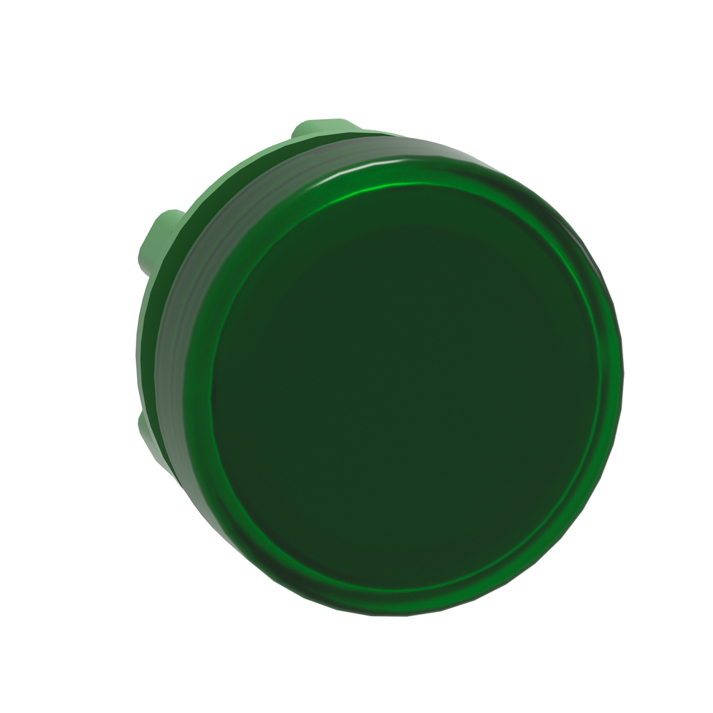 ZB5AV033 - Cabezal para luz piloto, Harmony XB5, plástico, verde, 22 mm, LED universal, lente lisa (Cantidad: 300)