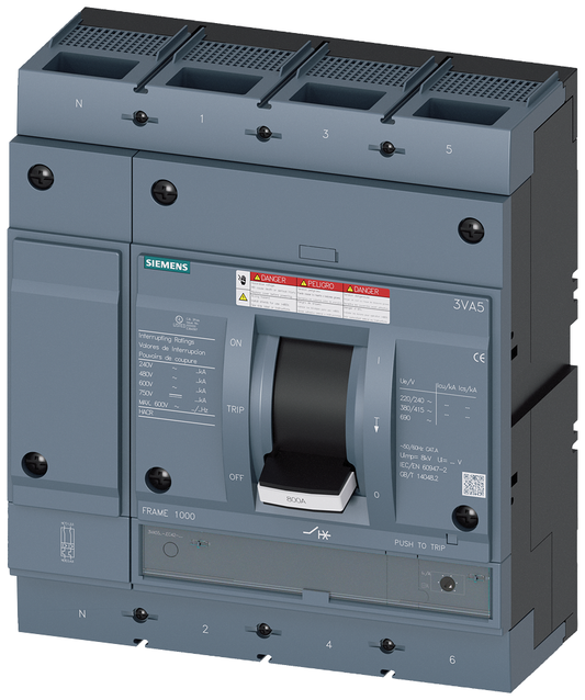 3VA5560-6EC42-0AA0 - TUERCA BRKR 3VA55 4P 600A 65KA FTAM