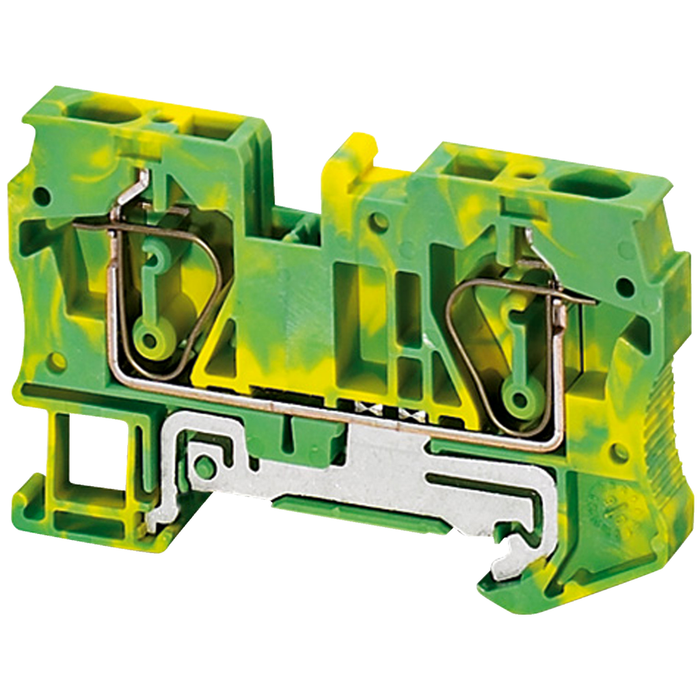 NSYTRR62PE - Terminal block, Linergy TR, Linergy TR, spring type, protective earth, 2 points, 6mm², green-yellow, set of 50