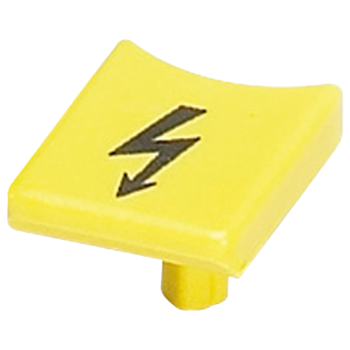 NSYTRACSR10 - Warning label, Linergy TR terminals blocks, for 10mm² and 35mm² spring terminal blocks, yellow