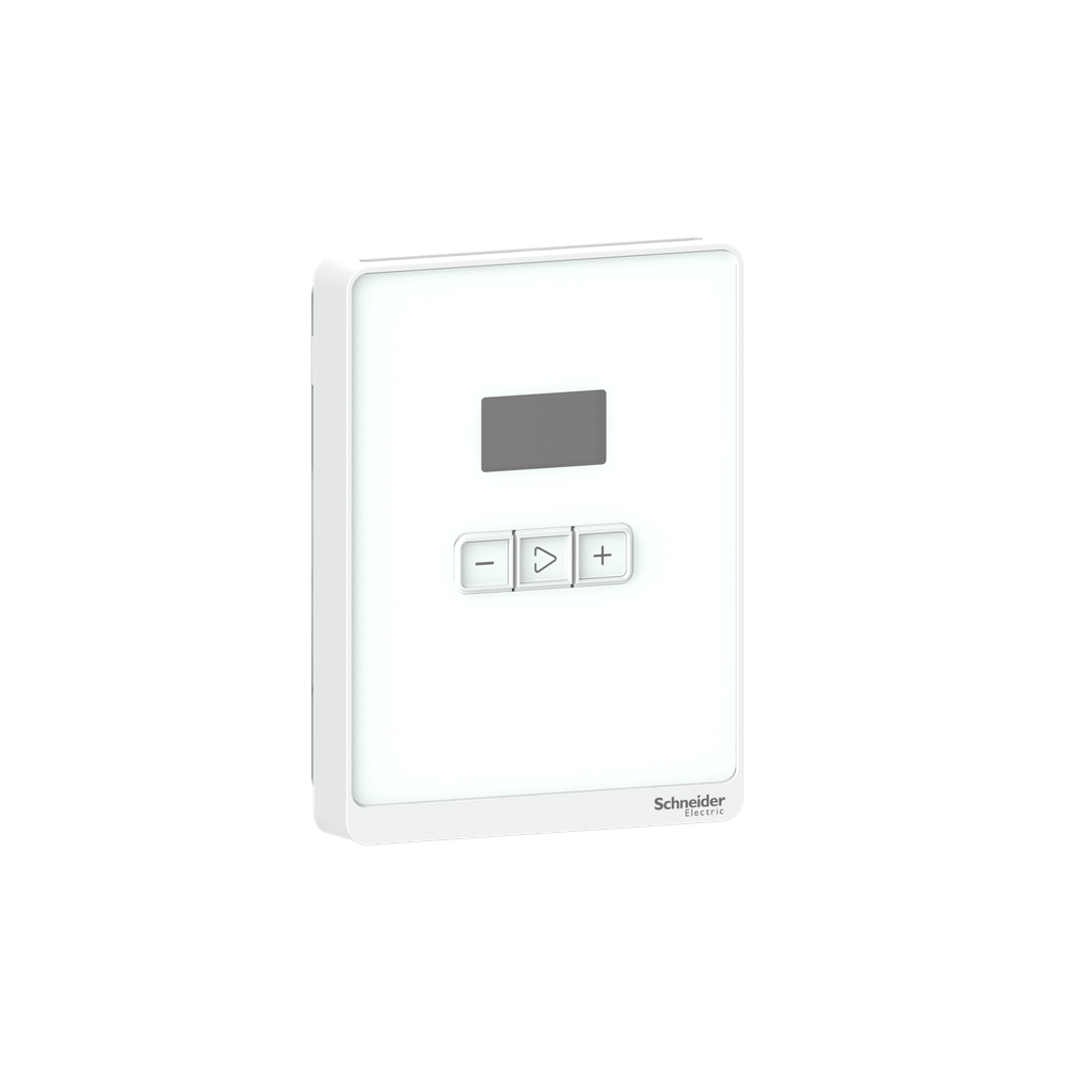 SXWSATXXXSLW - SmartX Temperature Sensor, 3 Buttons/LCD, Setpoint, with Optimum White Cover