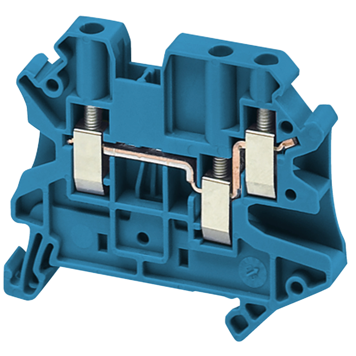 NSYTRV43BL - SCREW TERMINAL, FEED THROUGH, 3 POINTS, 4MM² , BLUE (Qty. 350)