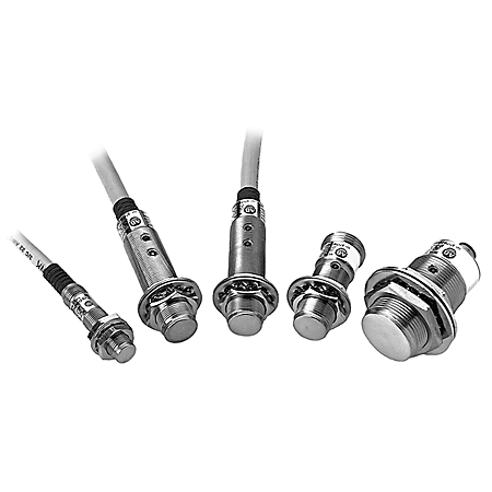 871TM-B10N30-N3 - Sensor de proximidad, 2 cables CA/CC, 30 mm de diámetro, blindado, tubular de acero inoxidable, superficie metálica, distancia de detección de 10 mm, salida NA, mini conector rápido