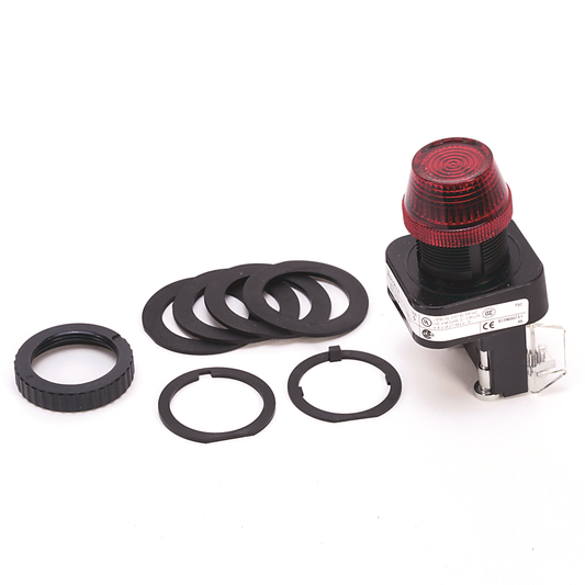 800H-QR20B - 30.5mm Type 4/4X/13 Pilot Light, Full Voltage, No Test Option, Incand., Blue, 240V AC/DC