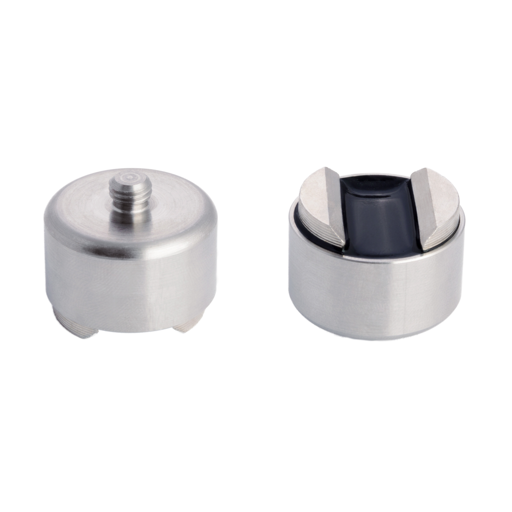 1443-MAG-150C-55 - Accesorios para acelerómetros de la serie 1443, imán de superficie curva de 1-1/2 de diámetro (tracción de 55 lb, 1/4-28)