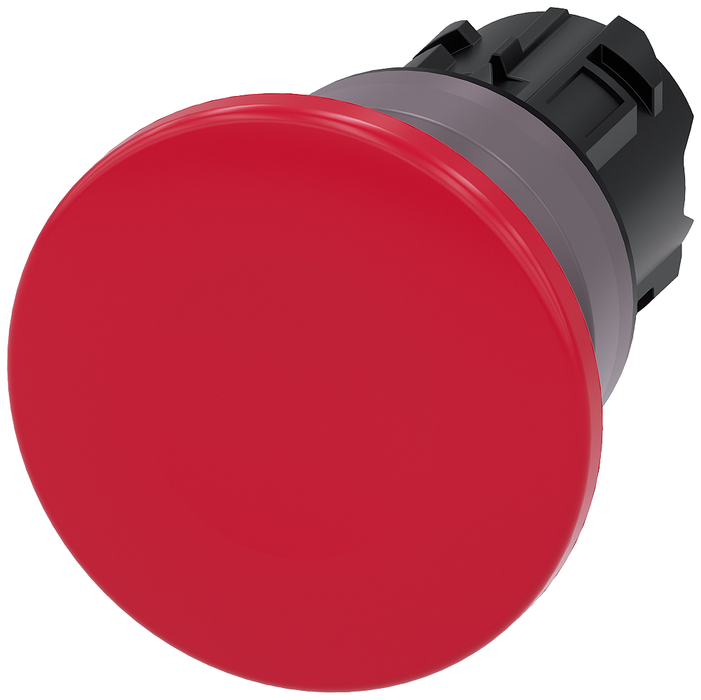 3SU10301BD200AA0 - PUSHBUTTON, MOM, RED, MH CAP O40MM