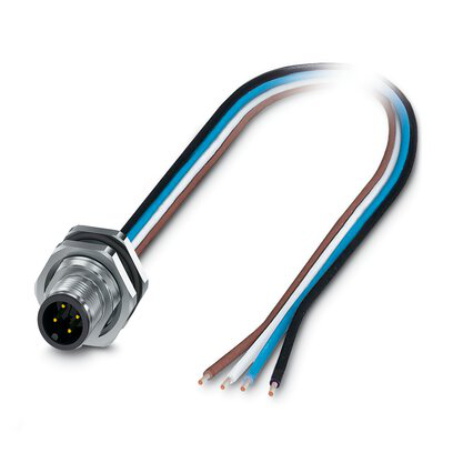 1411591 - SACC-DSI-M12MS-4P-M16XL/0,5 - Device connector, rear mounting