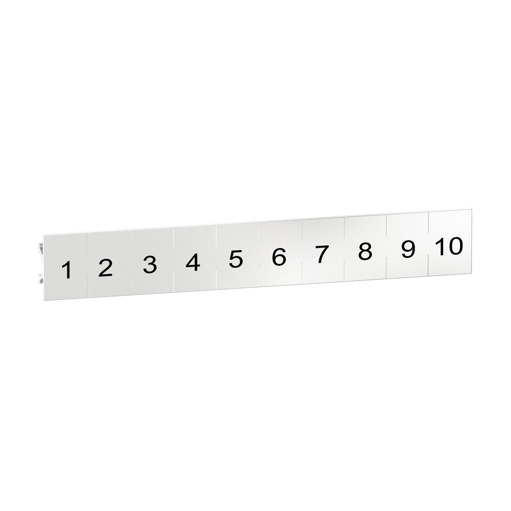 SSDZLN1 - Clip in Legends, Harmony, for SSD relays, numbered strip (1 to 10)