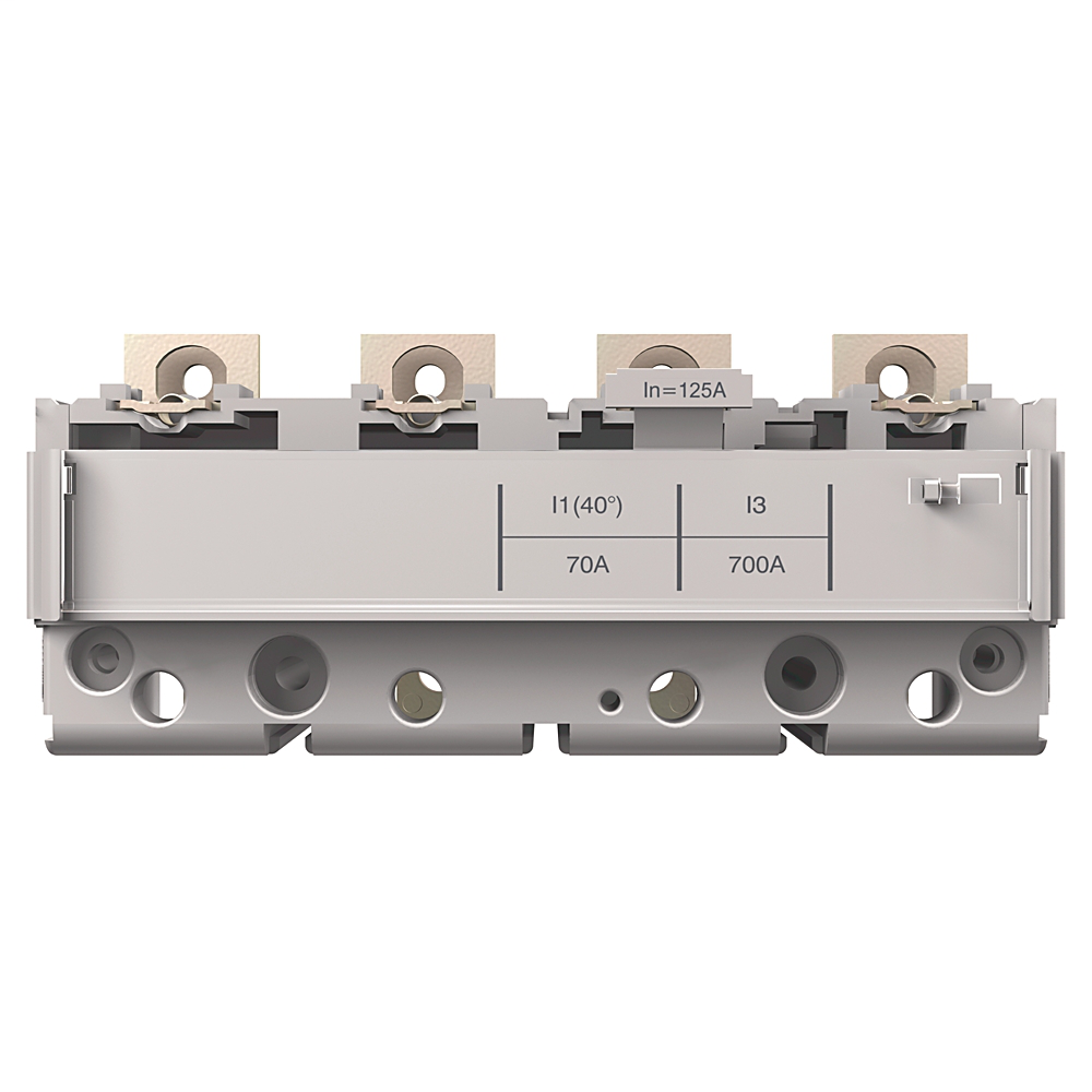 140G-HTC4-C63 - Disyuntor de caja moldeada, 125 A, marco H, T/M - TMF térmico fijo/magnético fijo, corriente nominal 63 A