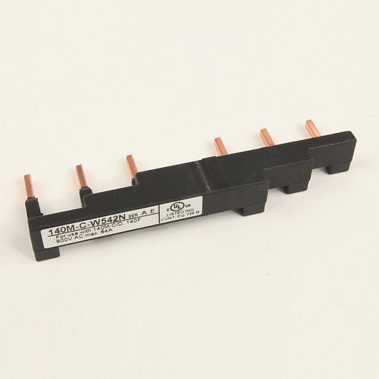 140M-C-W542N - Accesorios para 140M - Bastidores C, RC, D y F, Enlace de comunicación trifásico para 140M-C y D, Espaciado de 54 mm, 2 arrancadores