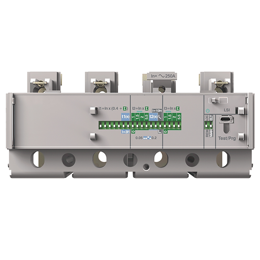 140G-JTH4-C60 - Disyuntor de caja moldeada, 250 A, marco J, LSI electrónico, tiempo largo y corto, alta corriente instantánea, corriente nominal de 60 A