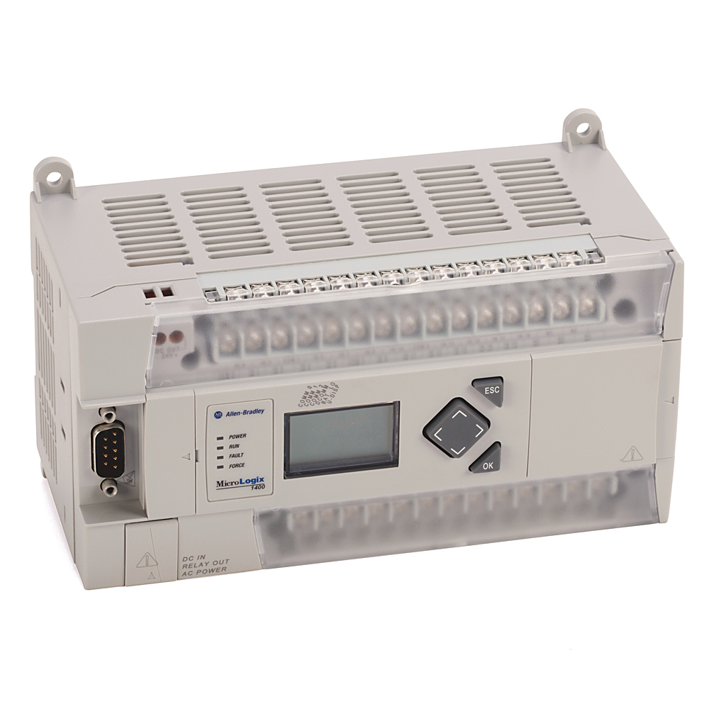 1766-L32AWA - MicroLogix 1400, 20 digital 120V ac inputs, 12 Relay outputs, 110/240V ac power