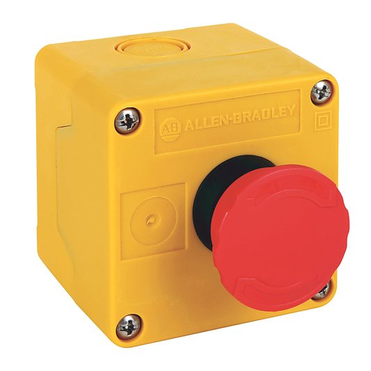 800FD-1SYP2 - Estaciones ensambladas 800FD, amarillas y rojas, 40 mm, pulsación/giro para soltar, contactos: 1 NA / 1 NC, conexión rápida: N/D