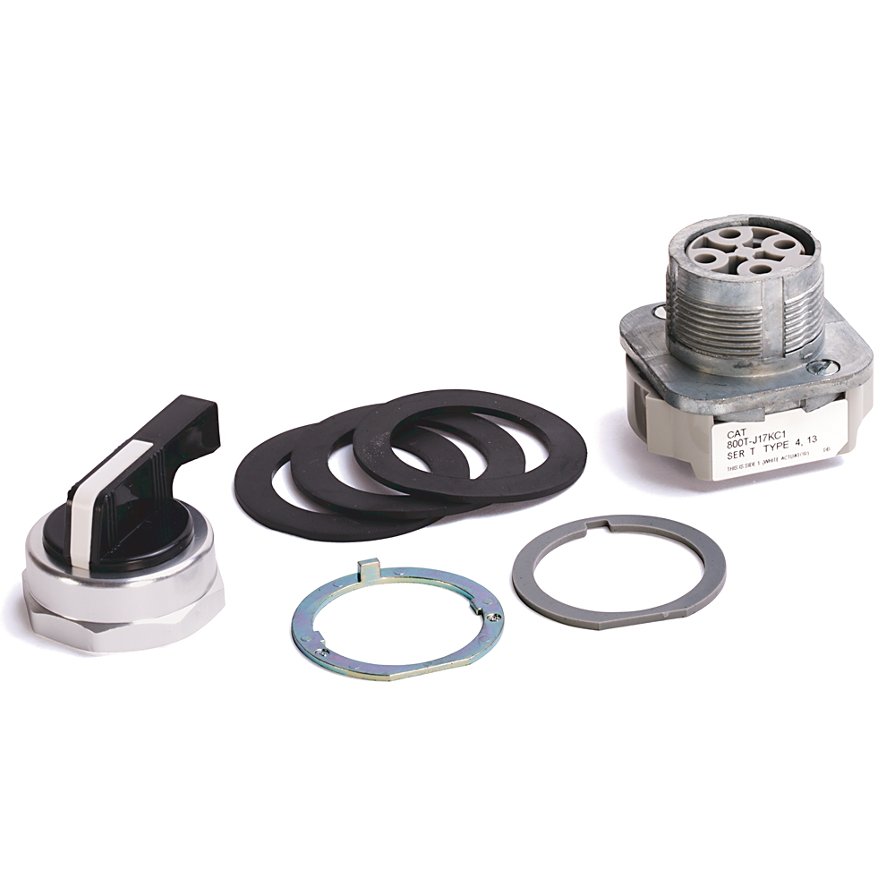 800T-J17KC1 - 800T 3 Position, Knob/Wing Lever,, White, Knob Lever Maint., Cam and Contact Blocks, 3 Position