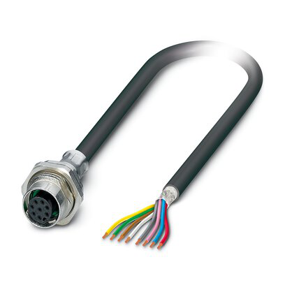 1238732 - SACCBP-FS-8CON-M16/10,0-PUR SCOX - Conector de dispositivo, montaje trasero