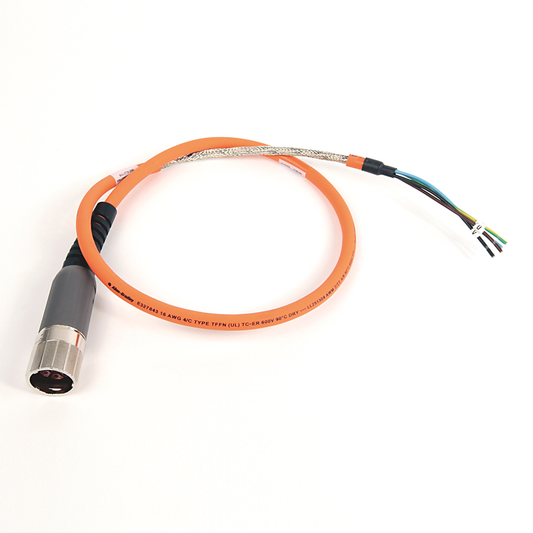 2090-CPWM7DF-16AA60 - Cable SpeedTEC, solo alimentación del motor, conector DIN SpeedTec, extremo de accionamiento, cable flexible, 16 AWG, estándar (no flexible), 60 metros