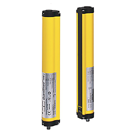 440L-R2KD0800YD - Cortinas de luz de seguridad GuardShield Tipo 2, Receptor, Tipo 2, Resolución 30 mm, Altura de punto 800 mm, 40 haces, Bloqueo de reinicio con EDM, Conector de desconexión rápida tipo micro