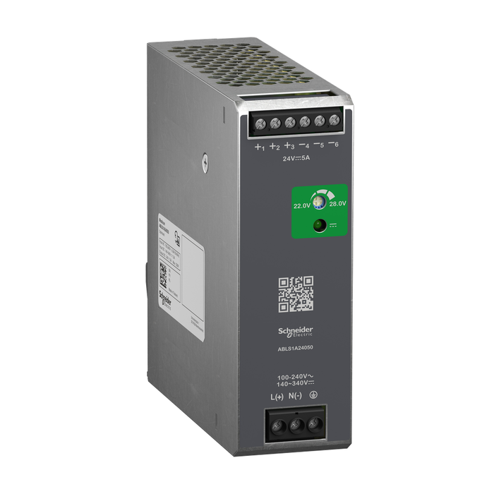 ABLS1A24050 - Regulated Power Supply, 100...240V AC, 24V, 5A, single phase, Optimized