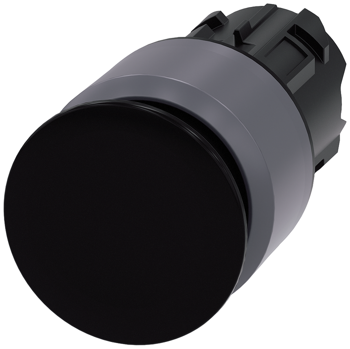 3SU10301AA100AA0 - PUSHBUTTON, PUSH PULL BLK, MH CAP O30MM