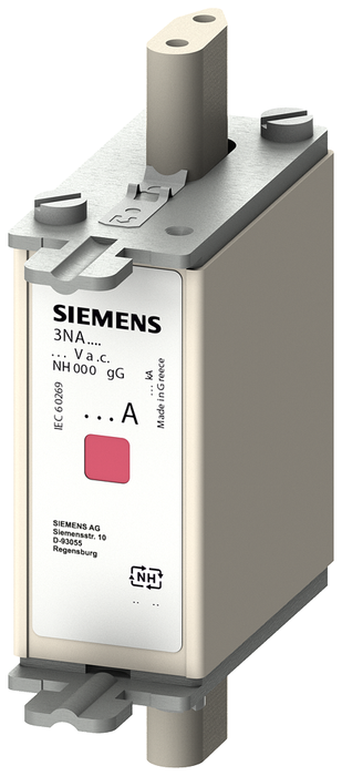 3NA7824 - FUSE, LV HRC, SIZE 000, 80A, AC 500V/DC