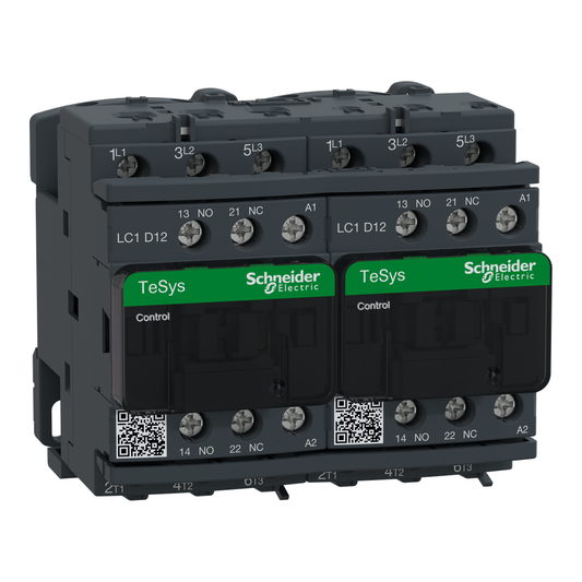 LC2D12M7 - Contactor inversor TeSys Deca - 3P(3 NO) - AC-3 - &lt;= 440 V 12 A - Bobina 220 V AC