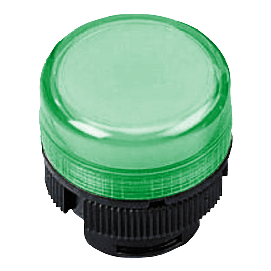 ZA2BV03 - Head for pilot light, Harmony XAC, for incandescent bulb, plastic, green cap, 22mm