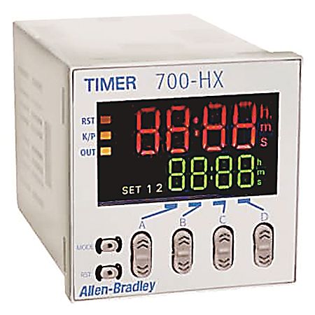 700-HX86SA17 - 700-HX Digital Timing Relay, Multi-Function, 1 Timed Contact w/ No Voltage Inputs, Multi-Mode (14 Functions), 0 to 9999 hours, SPDT, 100-240 V AC 50/60Hz