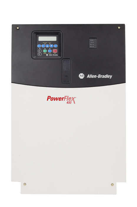 22C-D105A103 - PowerFlex 400, Fan & Pump Drive. 480 VAC, 3 PH. 105 Amps. 75 HP,Frame Size E, IP30 (NEMA 1 / UL Type 1). Fixed Keypad. RS485 (without Brake IGBT)