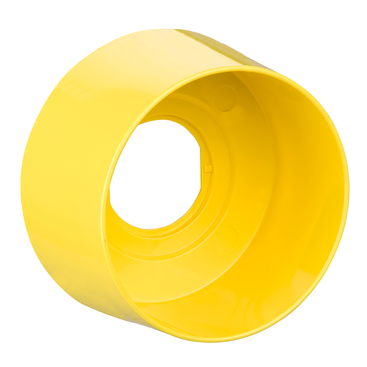 ZB4BZ2105 - Round guard for 40mm Emergency stop, Harmony XB4, plastic, yellow, 76.2mm