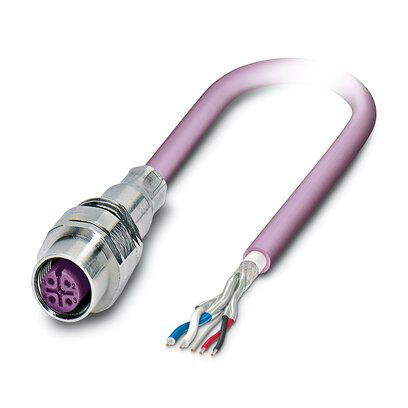 1239893 - SACCEC-M12FS-5CON-M16/ 0,5-920X - Bus system flush-type socket