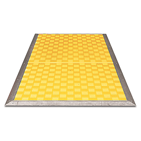 440F-M1618BYNN - Safety Mat - Yellow, 800mm ( 2.62 ft.) x 900mm ( 2.95 ft.), Two 4.5m (15 ft.) 2-wire cables, exit out "B" corners, No Trim, No Controller