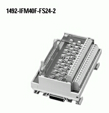 1492-IFM40F-FS24-2 - 40-Point Isolated Fusible Digital IFM, 5 x 20mm Fuse Clips, 24V AC/DC Blown Fuse Indicators, Extra Terminals for Outputs, , , Digital Interface Module
