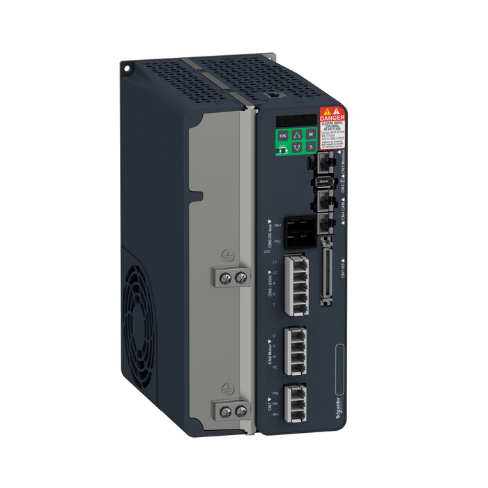 LXM28SU45M3X - motion servo drive, Lexium 28, sercos, single and three phase, 200 to 240V, 4.5kW