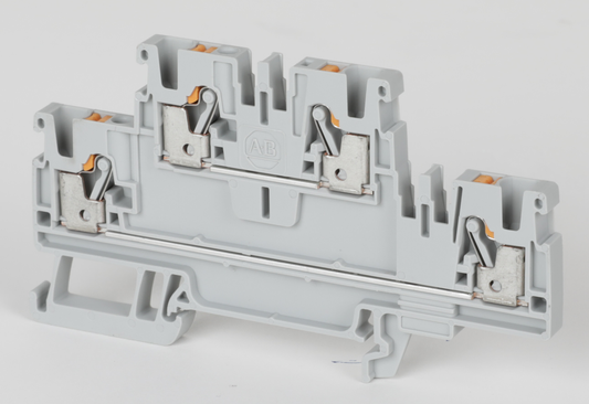 1492-PD3-BL - Bloques de terminales a presión 1492-P, 2,5 mm² (AWG 28 - AWG 12), 20 A, paso, multinivel, 1 punto en cada lado por circuito