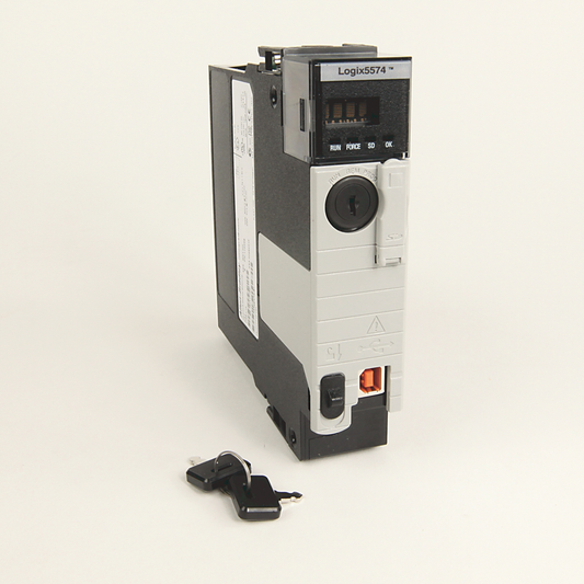 1756-L74 - ControlLogix 5570 Controller with 16 MB Memory, USB Port, 4 Character Alpha/Numeric Display.