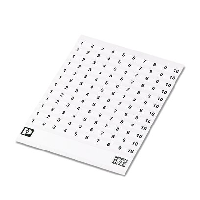 0804374:0031 - SK 6,2/3,8:FORTL.ZAHLEN 31-40 - Marker for terminal blocks