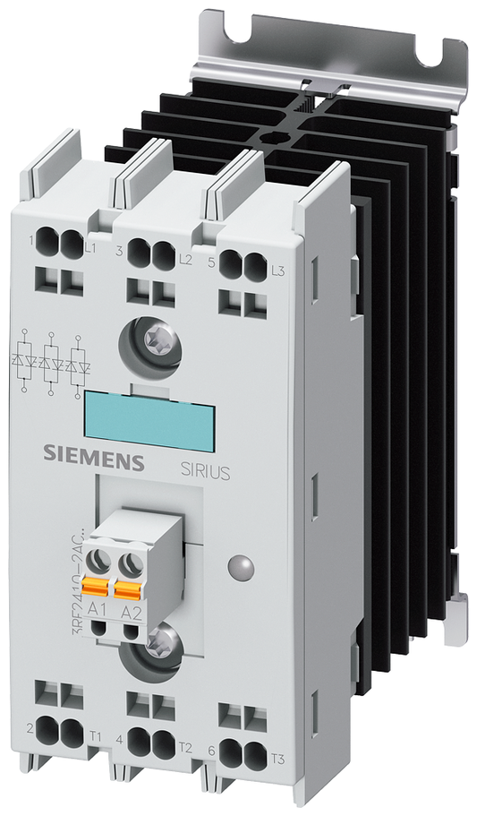 3RF2410-2AC45 - CONTADOR DE ACERO INOXIDABLE, 10 A, 48-600 V, 3 P, 4-30 V CC, ZP, RESORTE