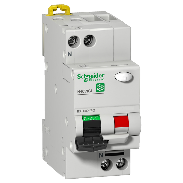 M9D14610 - Residual current breaker with overcur. prot. (RCBO), Multi9 N40 Vigi, 1P+N, 10A, C curve, 6000A/6kA, AC type, 300mA