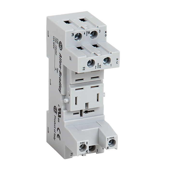 700-HN262 - 700-H General Purpose Accessories, 8 Blade Screw Terminal Relay Socket, 700-HN262