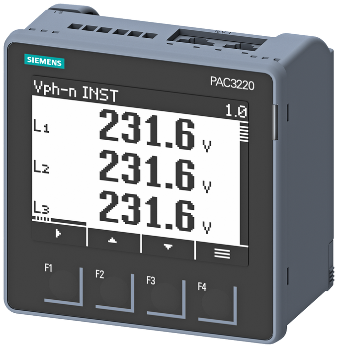 7KM3220-1BA01-1EA0 - PAC3220, DISPLAY, 20-60 VDC, 2DI/DO, 2RJ45