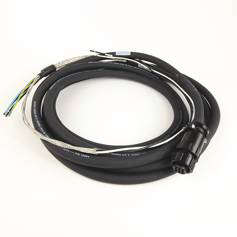 2090-CPBM6DF-16AA04 - Cable Power&BK,M-Circ. Plastic,D-Flying Lead,16AWG,Std,4M