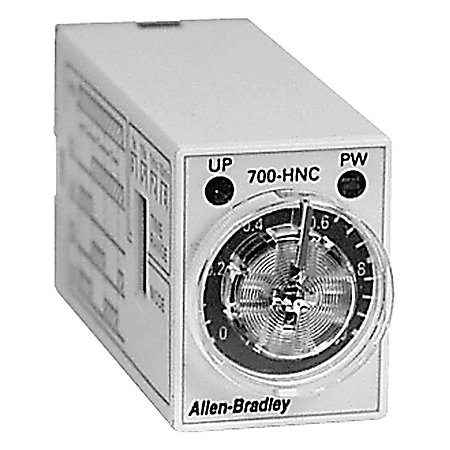 700-HNC44BA24 - Relé temporizador miniatura de uso general 700-HN, multifunción miniatura, multimodo (4 funciones), de 0,1 minutos a 10 horas, temporizado 4PDT, 24 V CA 50/60 Hz