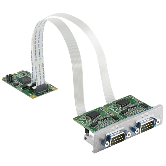 HMIYMINSL22321 - Serial line interface, Harmony iPC, mini PCIe 2xRS232 Isolated for