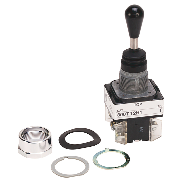 800T-T2H1NNXX - 30.5mm Type 4/13 Toggle Switch, Two Way Toggle, Up&Down-Maint., 2 NC & 2 NC