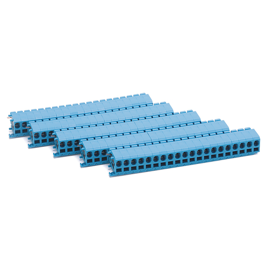 1492-LS2-BR - Spring Clamp Terminal Block,Plug-In Distribtion Block (Internally Jumpered),4 mm (# 22 AWG - # 10 AWG),Standard Feedthrough,Brown