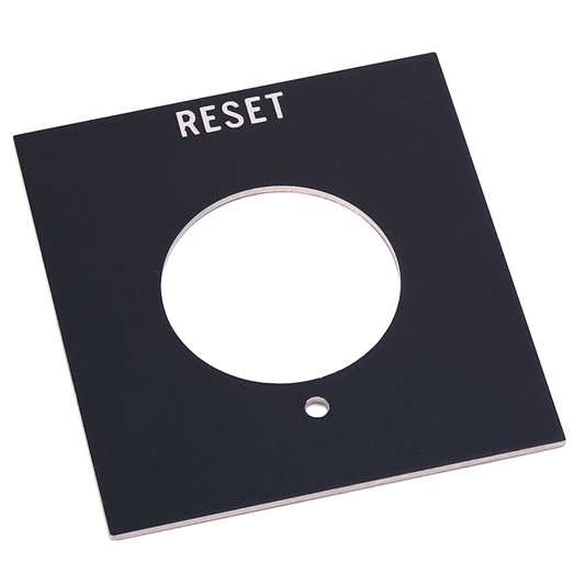 800H-Y38 - Accesorios para 800H 7 y 9, Placas de leyenda para 800H 7 y 9, Vertical, Sin código de color, Estándar, REINICIO