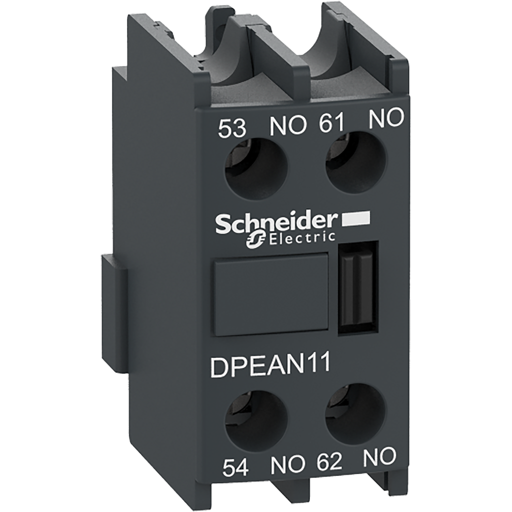 DPEAN11 - Auxiliary contact block,Easy TeSys DPE,1NO+1NC