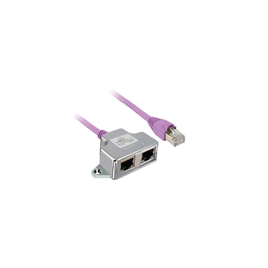 TCSCTN023F13M03 - Adaptador de terminal CANopen, Altivar, Lexium, 2 conectores RJ45 para conexión en cadena