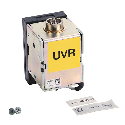 140G-R-UVA - Marco R, Disparador de mínima tensión, 220-230 V CA/CC